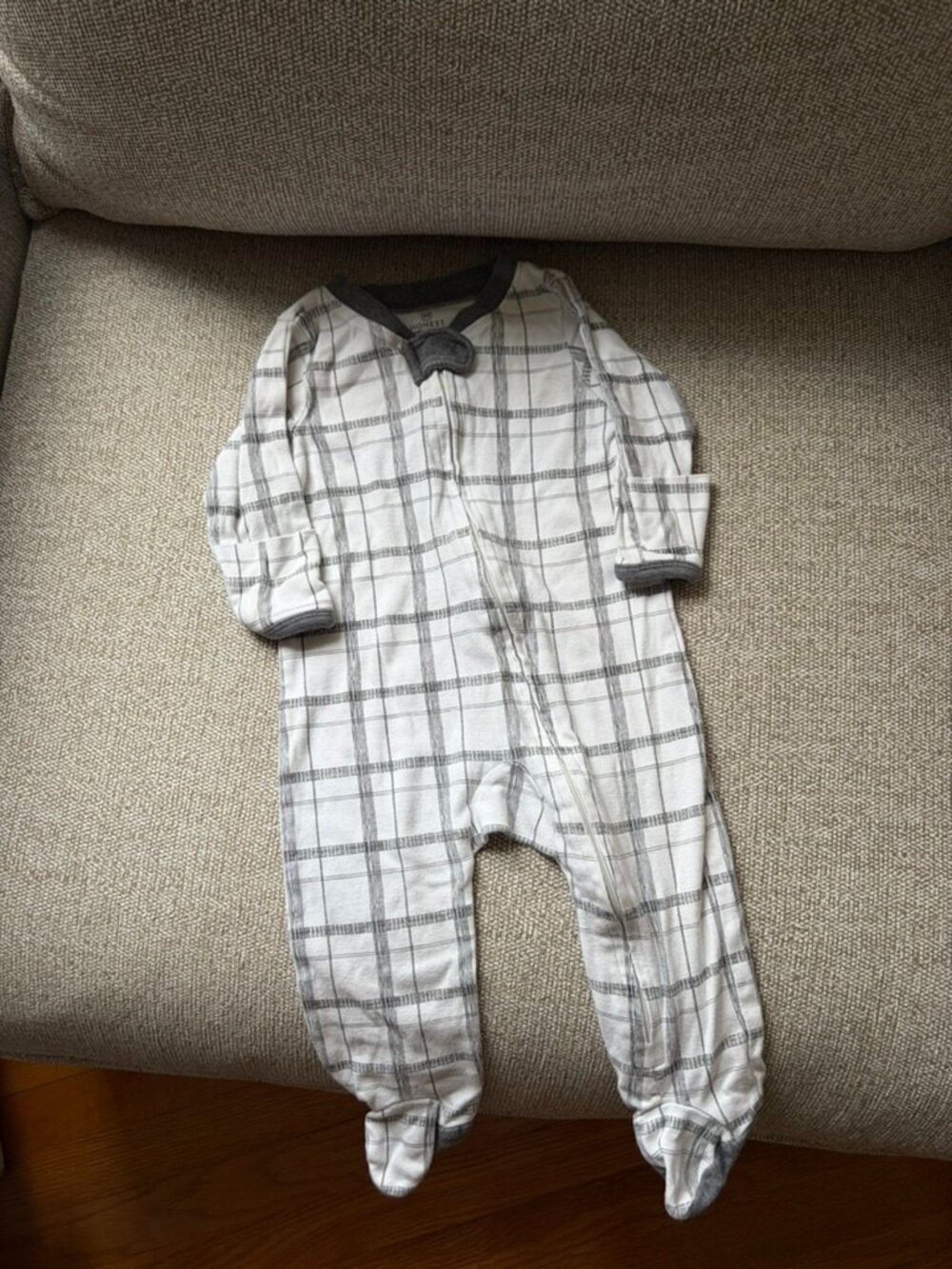 Honest Striped Organic Cotton Sleeper Baby 3-6 Months